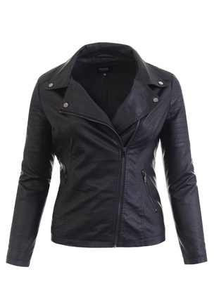 Damska Kurtka Ramoneska Czarna