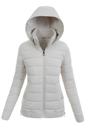 Damska Kurtka Zimowa Ecru