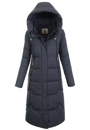 Damska Zimowa Ortalionowa Kurtka Granatowa