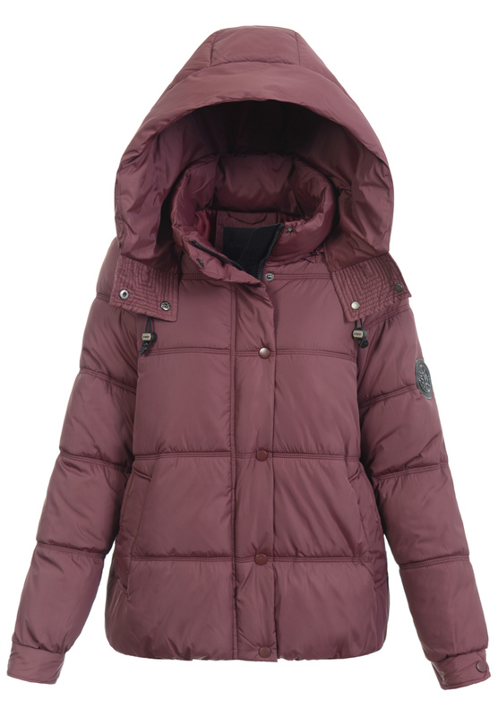 Damska Kurtka Zimowa Bordowa