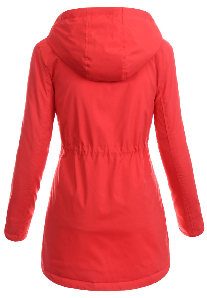 Kurtka Parka Wiosenna Czerwona