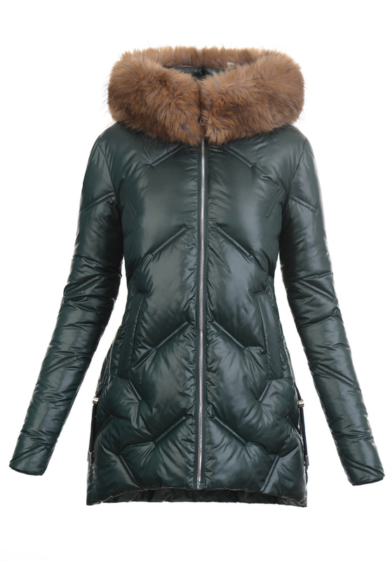 Damska Kurtka Zimowa Zielona
