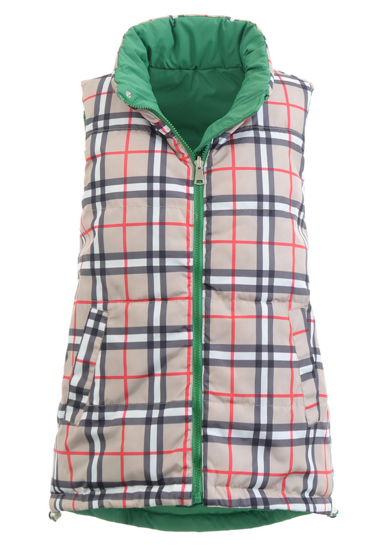 Damska Kamizelka Bezrękawnik Zielona