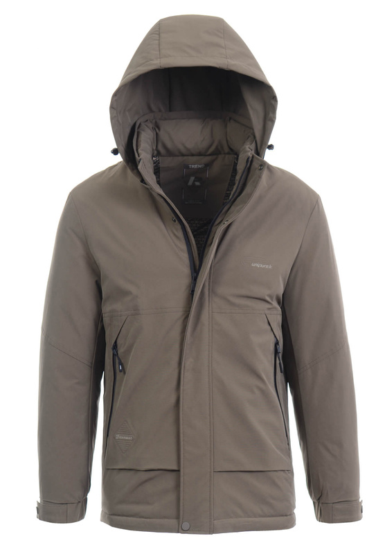 Męska Zimowa Kurtka Brązowa