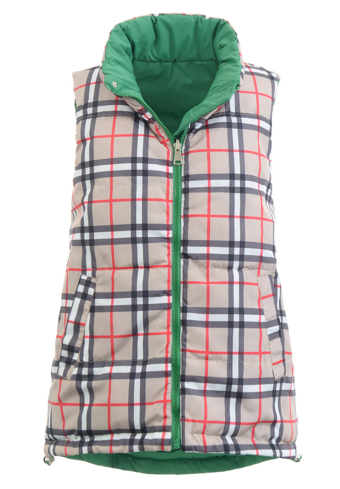 Damska Kamizelka Bezrękawnik Zielona