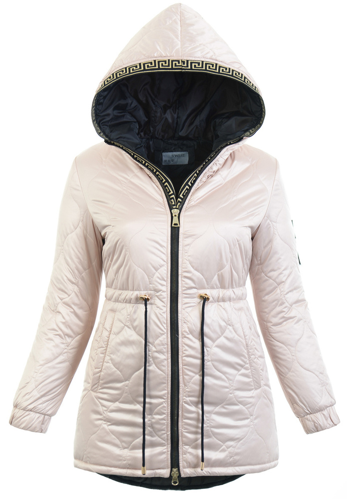 Damska Przejściowa Ortalionowa Kurtka Beżowa