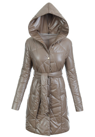 Kurtka Pikowana Wiosenna Cappuccino