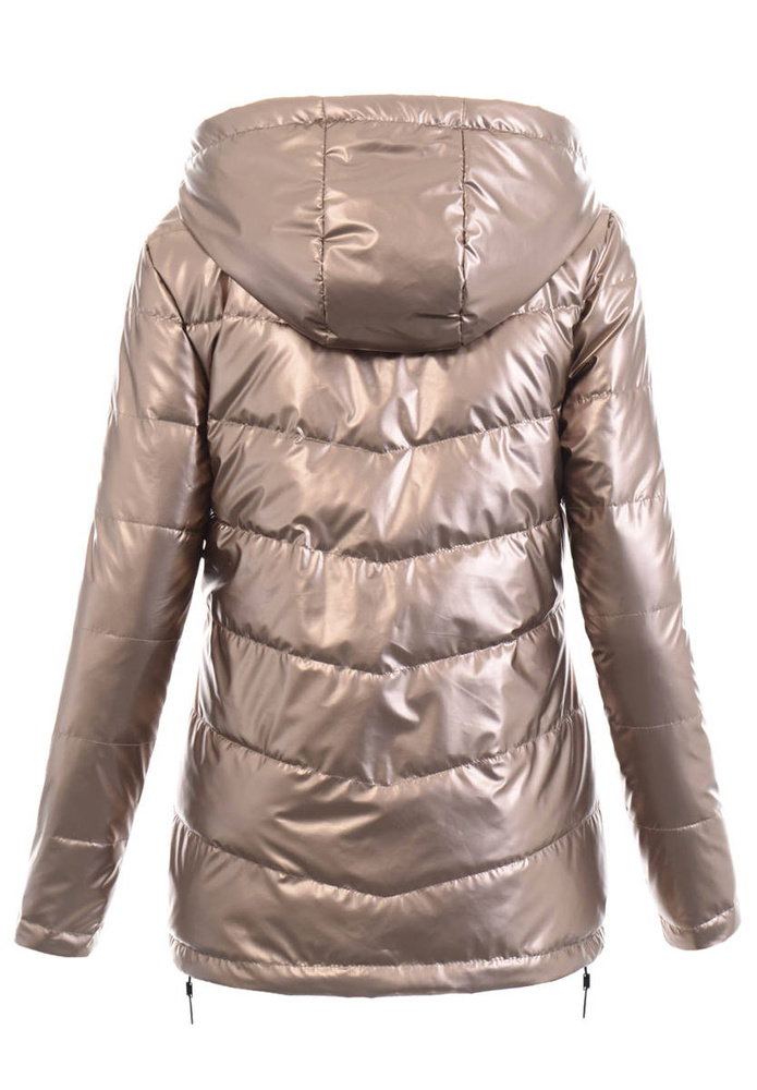 Damska Wiosenna Ortalion Kurtka Złota