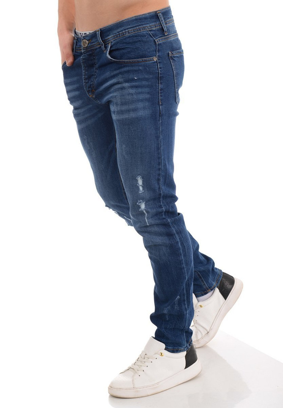 Męskie Spodnie Niebieskie