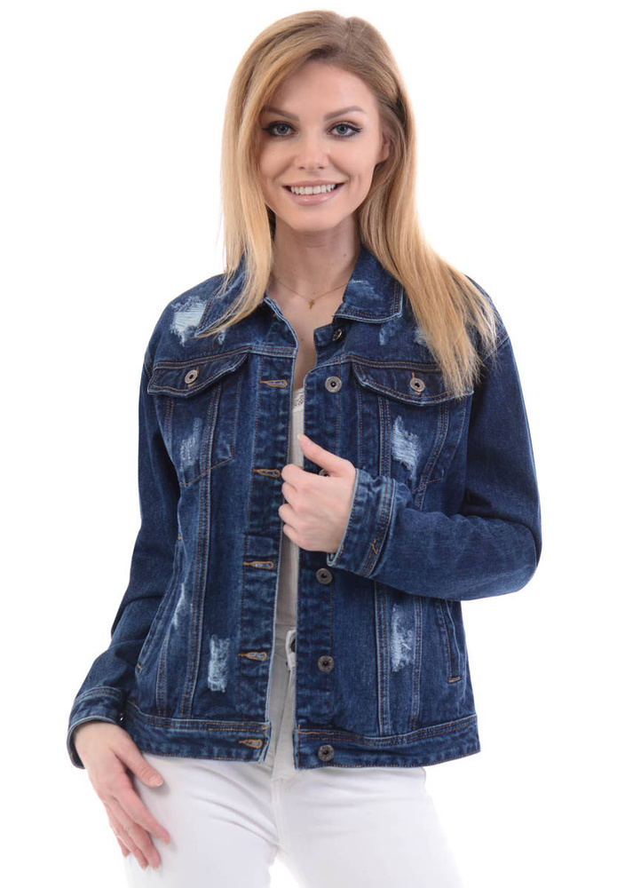 Damska Kurtka Jeansowa Wiosenna