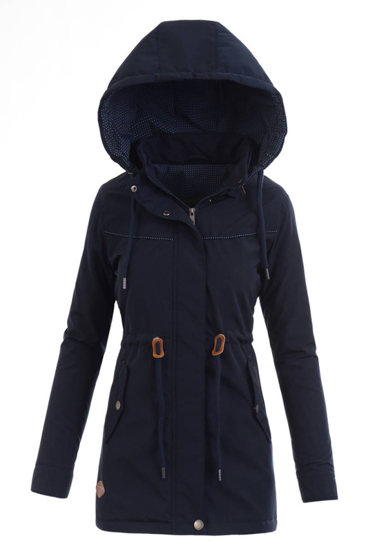 Kurtka Parka Wiosenna Granat