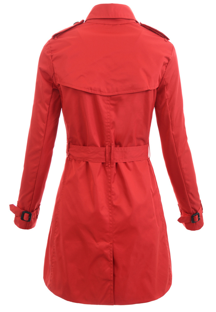 Kurtka Parka Wiosenna Czerwona
