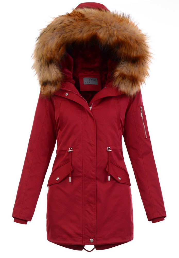 Parka Zimowa 2w1 Sylwia Czerwona