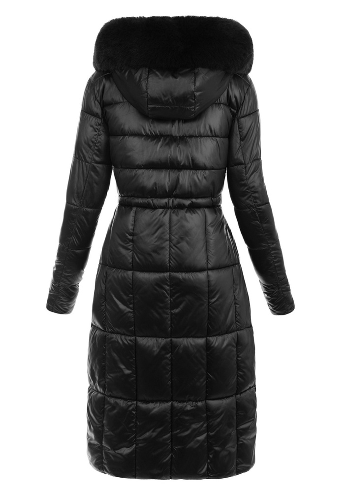 Damska Zimowa Ortalionowa Kurtka Czarna