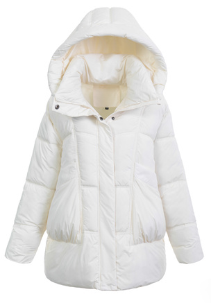 Damska Kurtka Zimowa Ecru