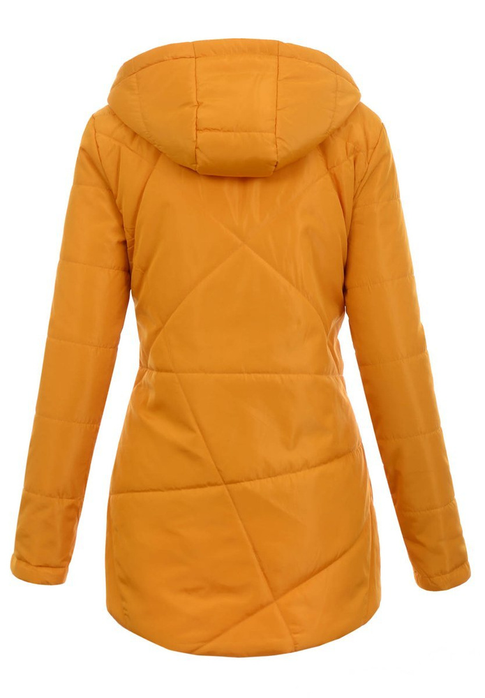 Damska Wiosenno-Jesienna Kurtka Żółta