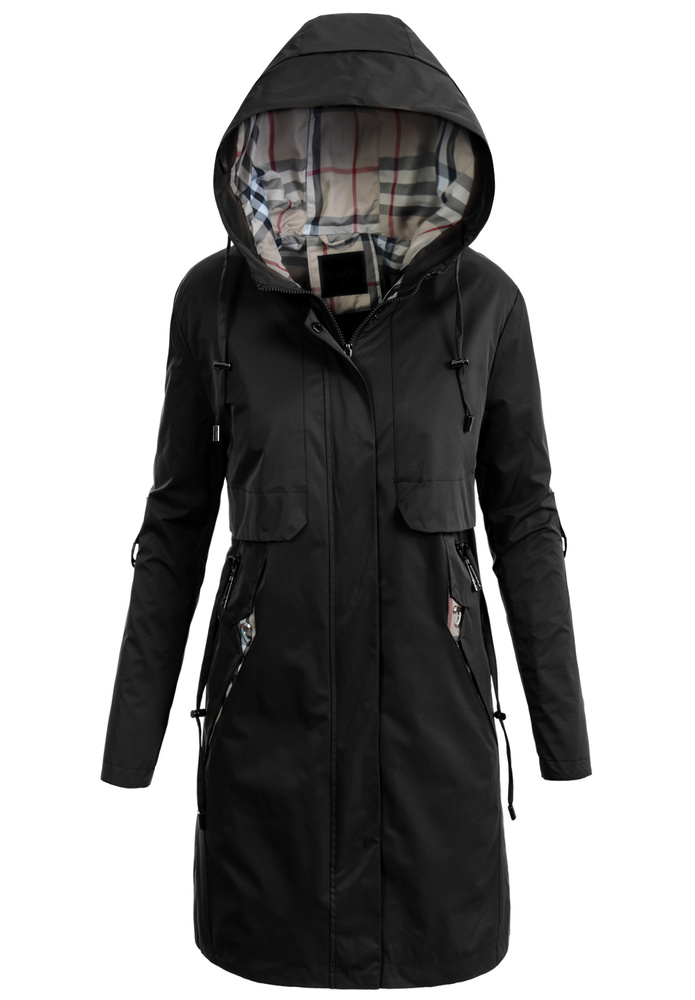 Kurtka Parka Wiosenna Czarna