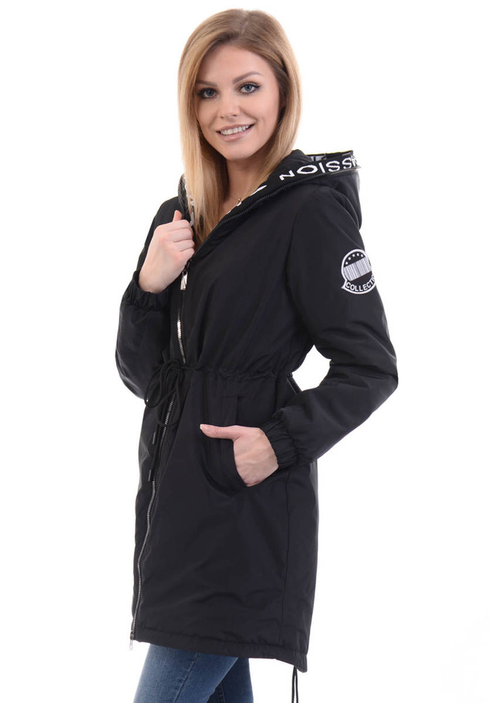 Damska Parka Wiosenna Zielona