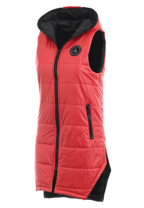 Damska Kamizelka Bezrękawnik Czerwony