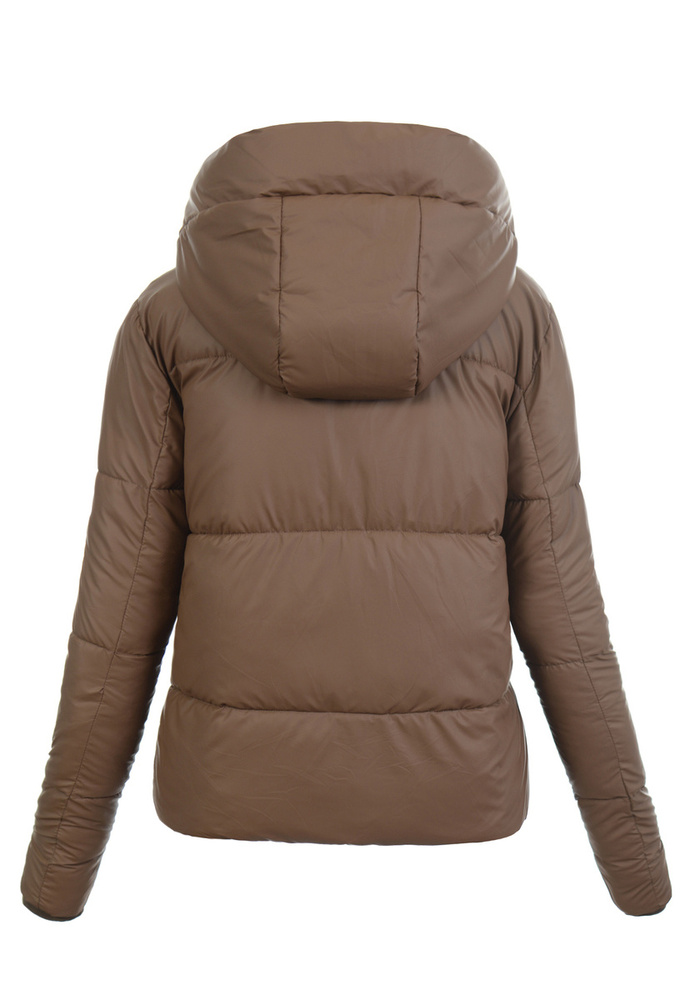 Damska Kurtka Zimowa Brązowa