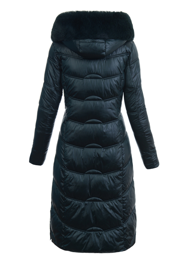 Damska Zimowa Ortalionowa Kurtka Zielona