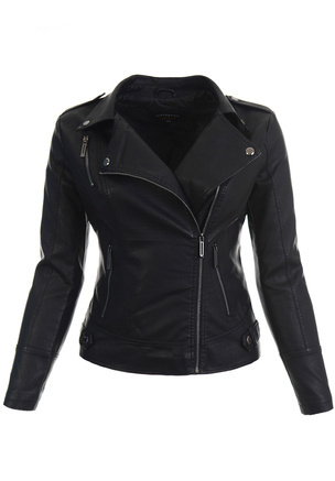 Damska Kurtka Ramoneska Czarna