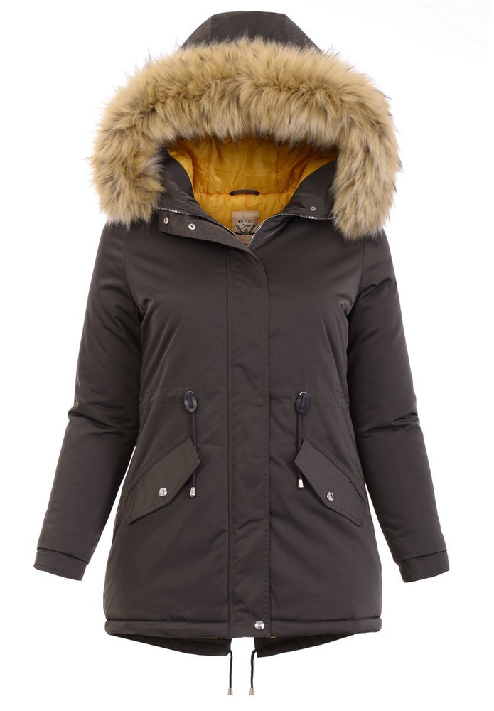 Damska Kurtka Parka Zimowa Szara