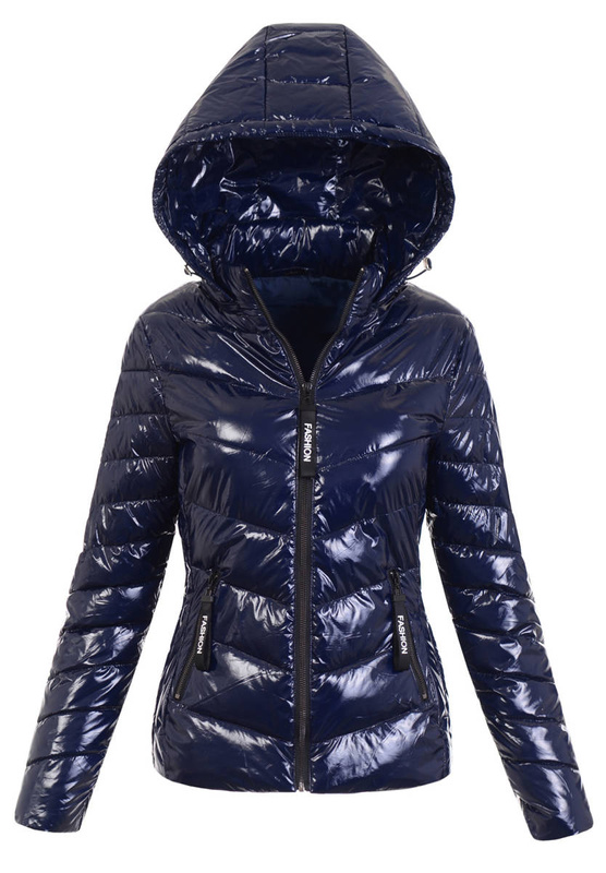 Damska Wiosenno- Jesienna Kurtka Roksana Granatowa