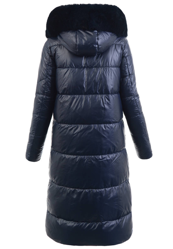 Damska Zimowa Ortalionowa Kurtka Granatowa