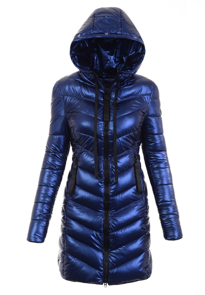 Damska Zimowa Ortalionowa Kurtka Granat