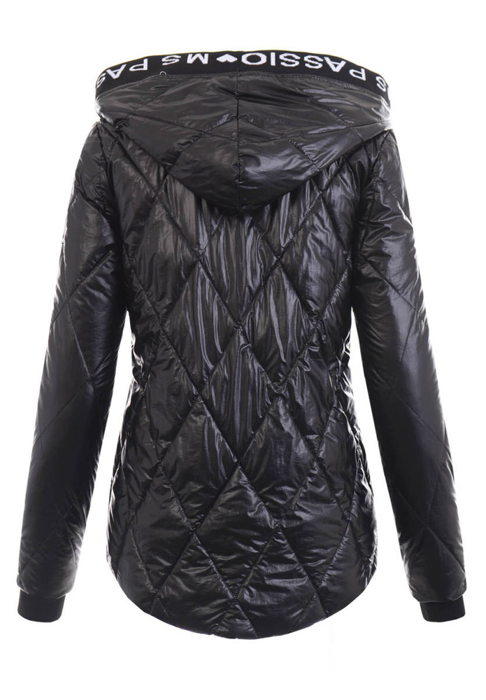 Damska Wiosenna Ortalion Kurtka Czarna