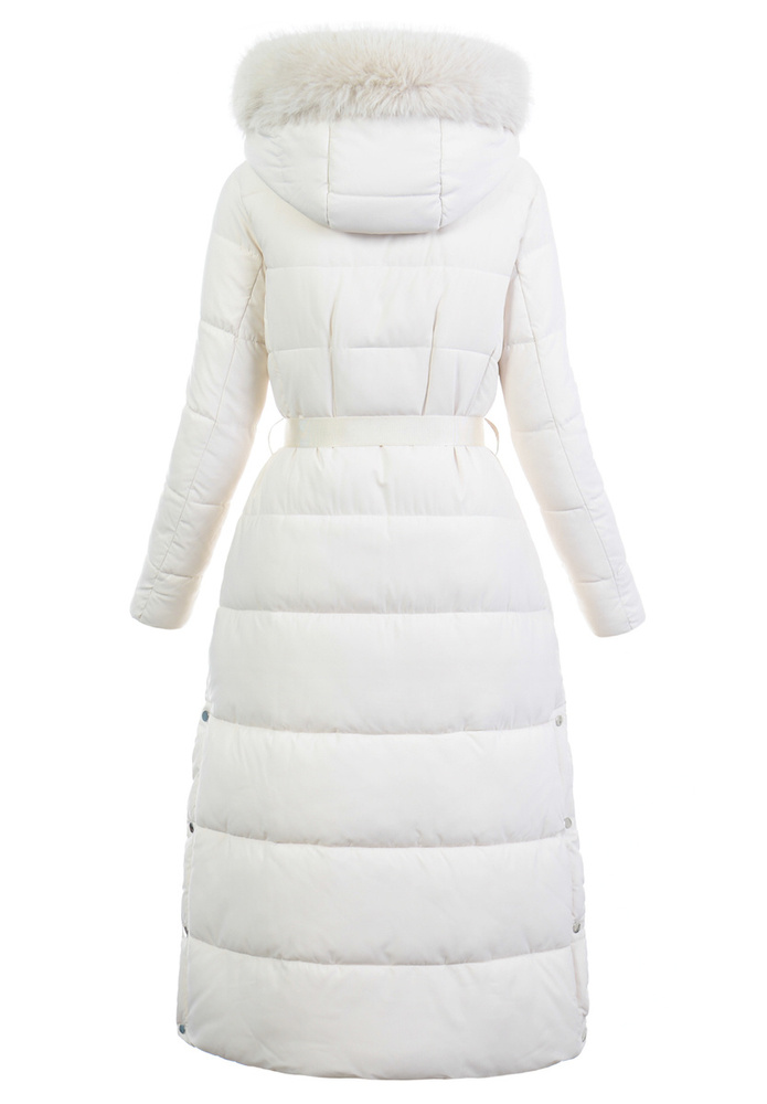 Damska Zimowa Ortalionowa Kurtka Ecru