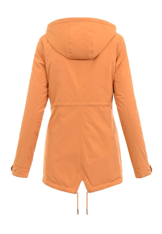 Damska Parka Wiosenna Dwustronna Żółta