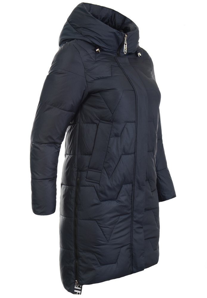 Damska Zimowa Ortalionowa Kurtka Granatowa