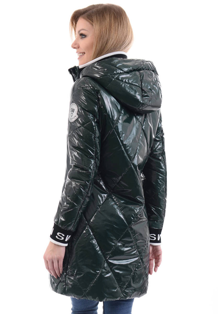 Damska Wiosenna Ortalion Kurtka Czarna