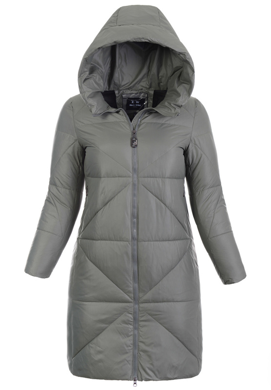 Damska Zimowa Ortalionowa Kurtka Khaki