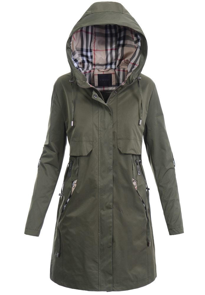 Kurtka Parka Wiosenna Zielona