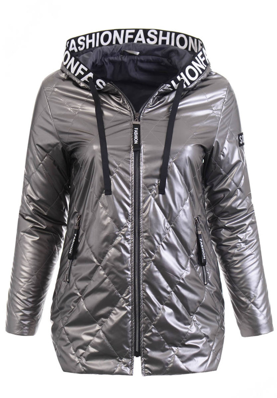 Damska Wiosenna Ortalion Kurtka Czarna