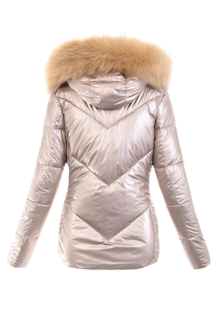 Damska Kurtka Zimowa Złota
