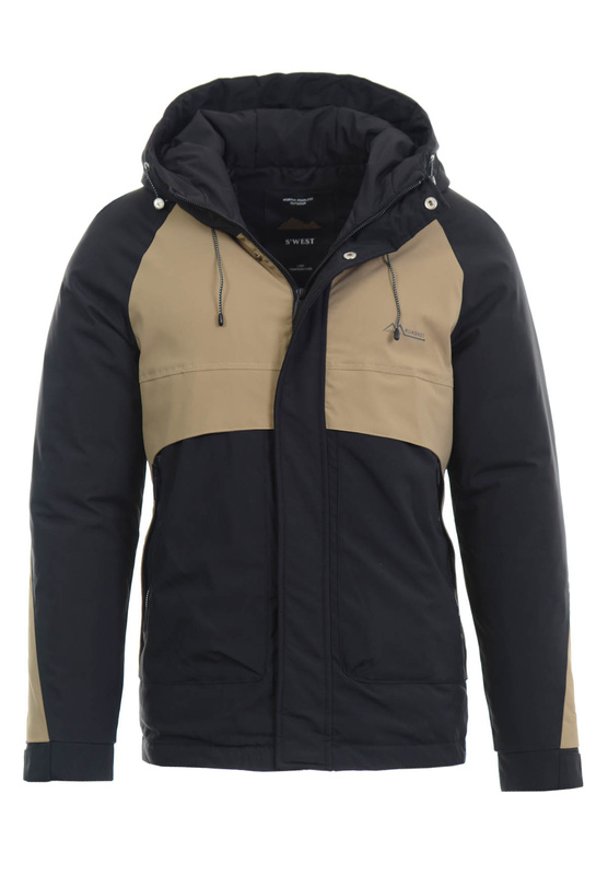 Męska Zimowa Kurtka Ciemno Beżowy