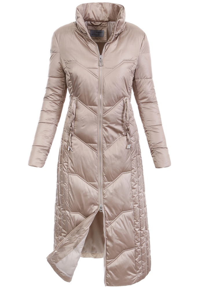 Damska Zimowa Ortalionowa Kurtka Cappuccino