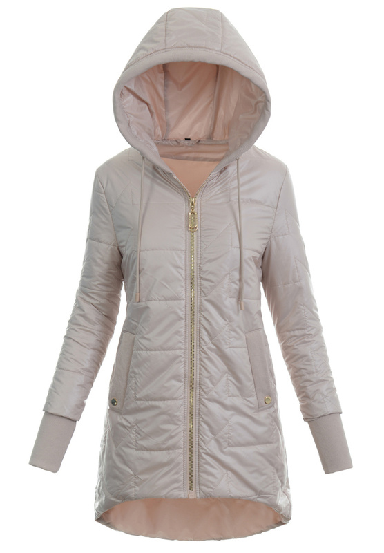 Kurtka Parka Wiosenna Beżowa