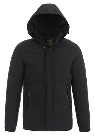Męska Zimowa Kurtka Czarna