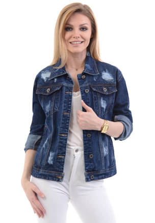 Damska Kurtka  Jeansowa Wiosenna