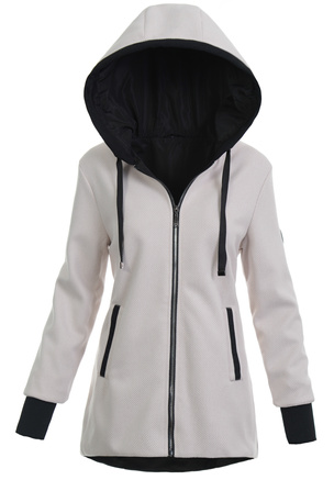 Damski Płaszcz Przejściowy Beżowy