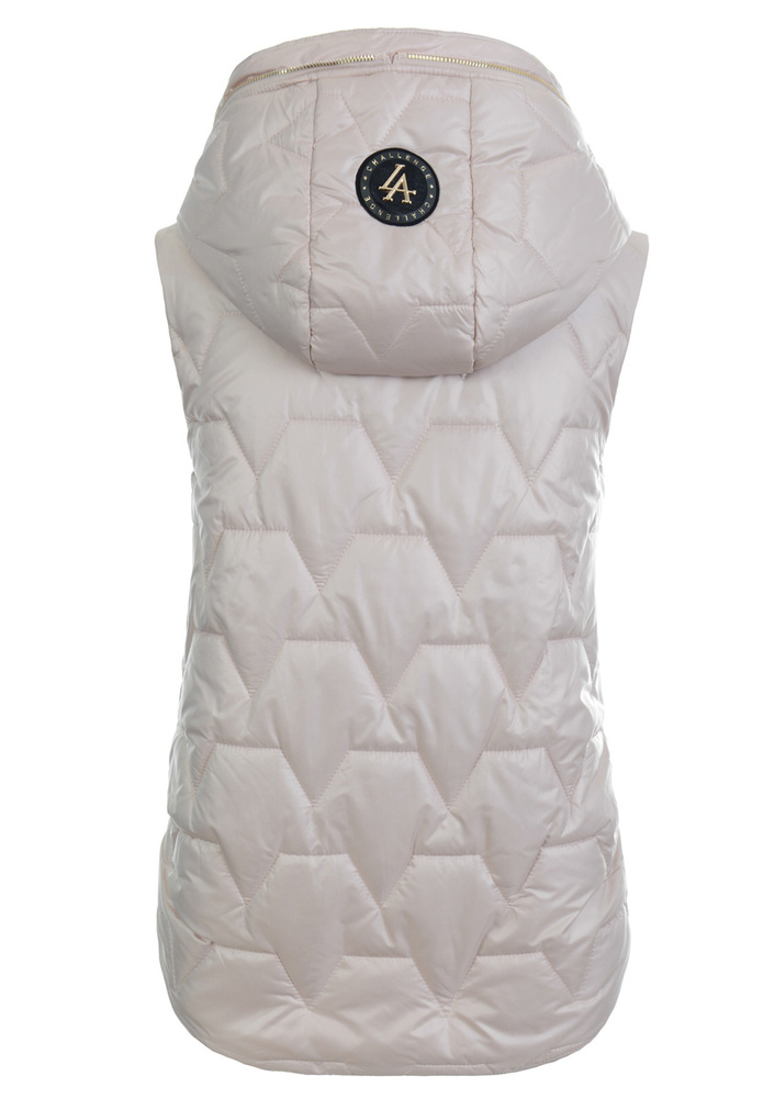 Damska Kamizelka Bezrękawnik Beżowy