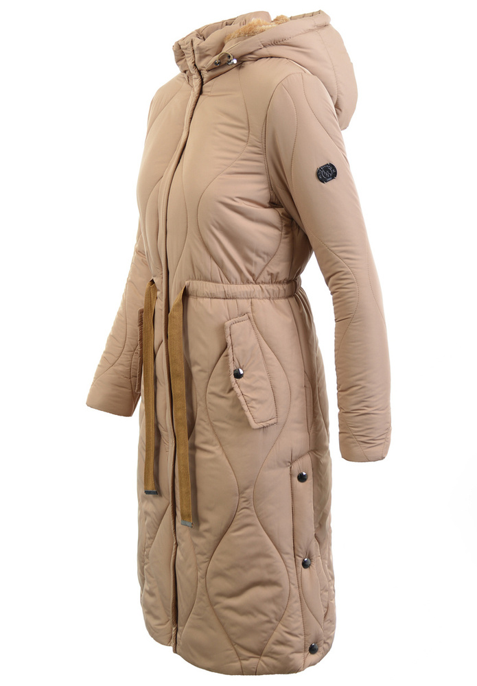 Damska Zimowa Kurtka Beżowa