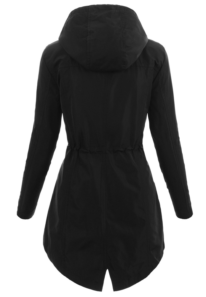 Kurtka Parka Wiosenna Czarna