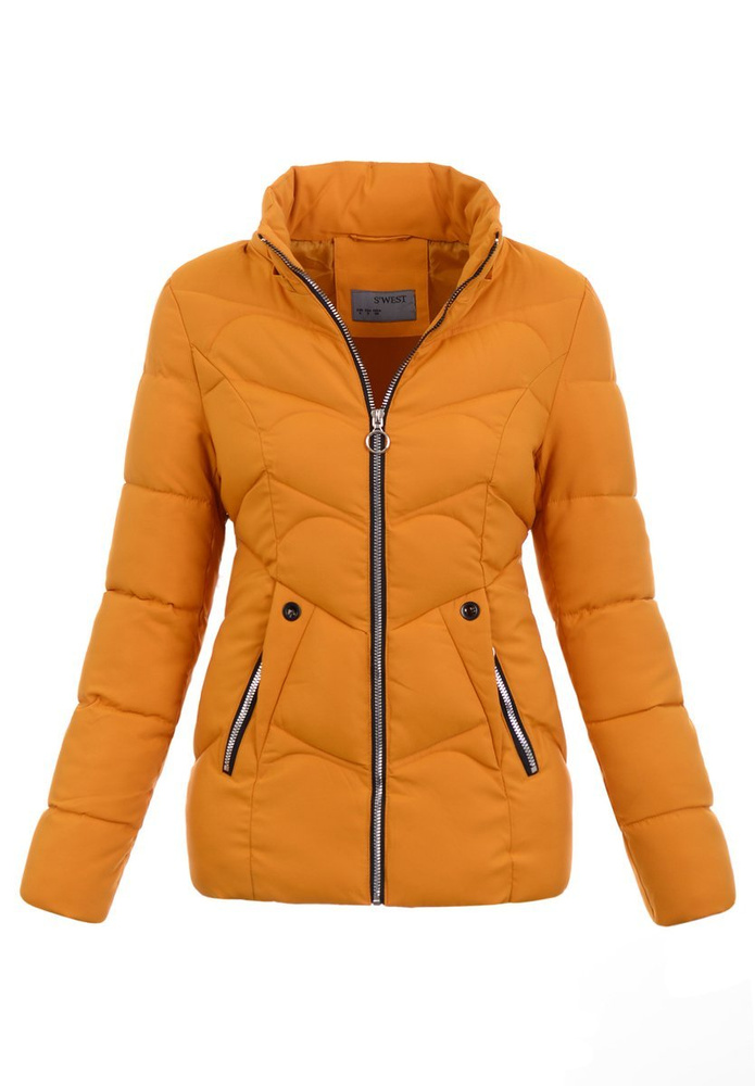 Damska Zimowa Kurtka Żółta