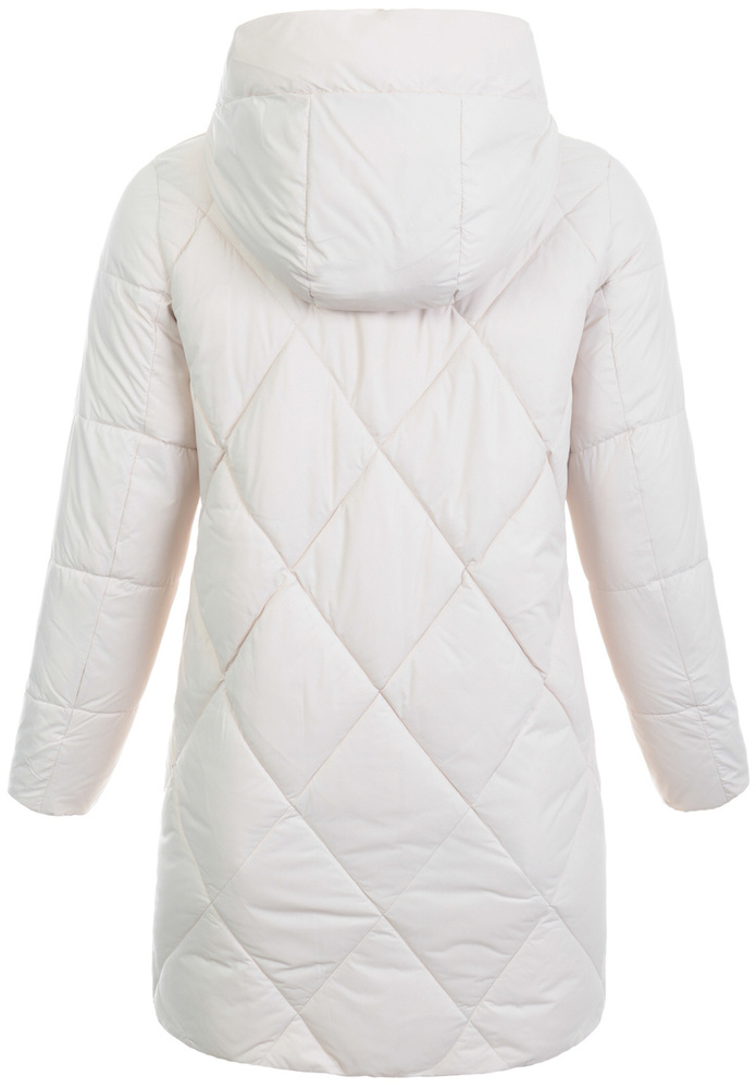 Damska Zimowa Ortalionowa Kurtka Beżowa